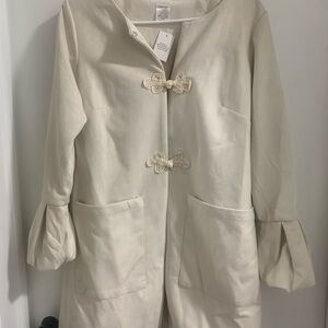 Elegant Cream Women's Coat